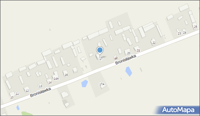 Bronisławka, Bronisławka, 18, mapa Bronisławka