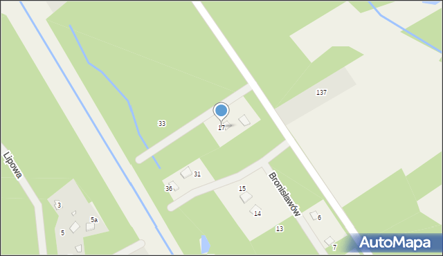 Bronisławów, Bronisławów, 17, mapa Bronisławów