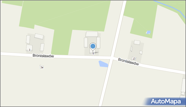 Bronisławów, Bronisławów, 4, mapa Bronisławów