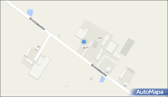Bronisławów, Bronisławów, 23, mapa Bronisławów
