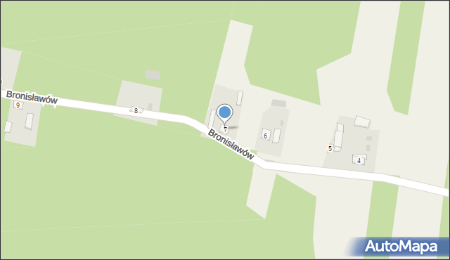 Bronisławów, Bronisławów, 7, mapa Bronisławów