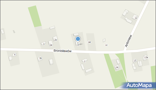 Bronisławów, Bronisławów, 2, mapa Bronisławów