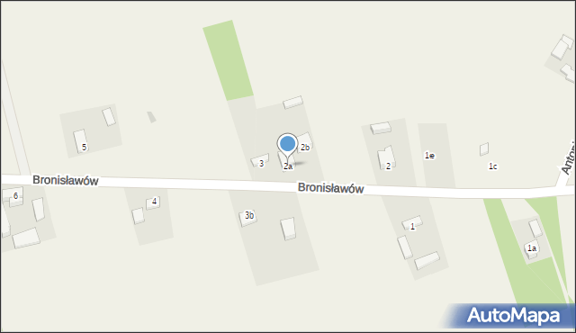 Bronisławów, Bronisławów, 2a, mapa Bronisławów