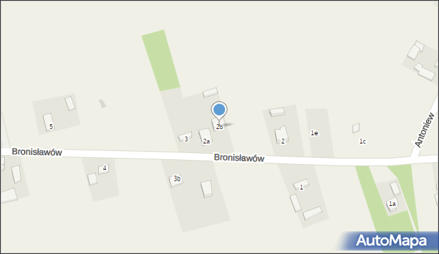 Bronisławów, Bronisławów, 2b, mapa Bronisławów