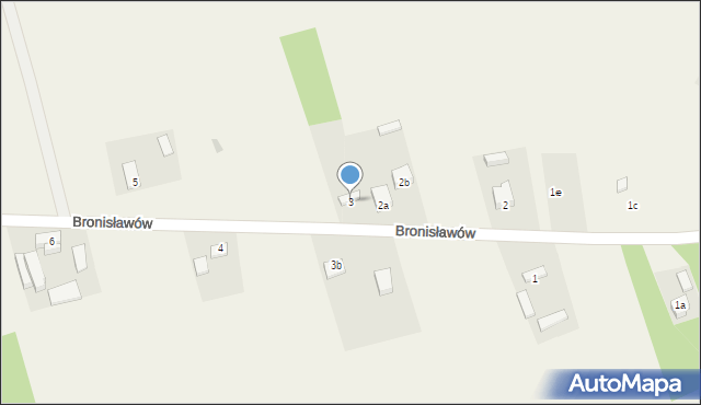 Bronisławów, Bronisławów, 3, mapa Bronisławów