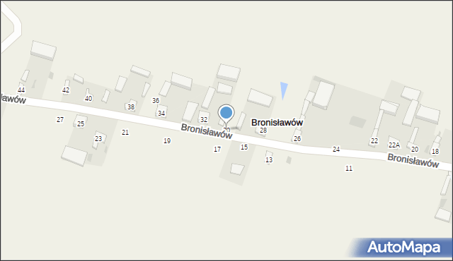 Bronisławów, Bronisławów, 30, mapa Bronisławów