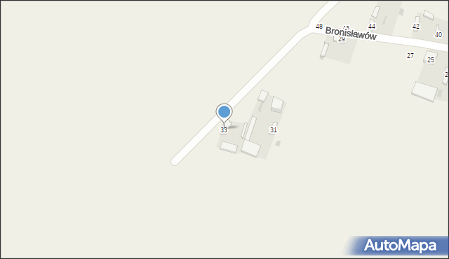 Bronisławów, Bronisławów, 33, mapa Bronisławów