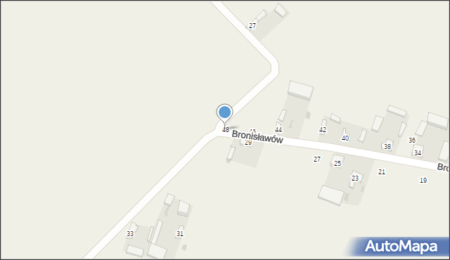 Bronisławów, Bronisławów, 48, mapa Bronisławów