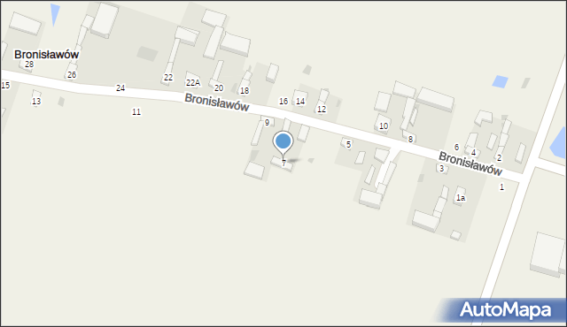 Bronisławów, Bronisławów, 7, mapa Bronisławów