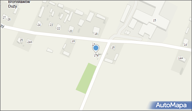 Bronisławów Duży, Bronisławów Duży, 17a, mapa Bronisławów Duży