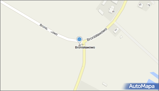 Bronisławowo, Bronisławowo, 48, mapa Bronisławowo