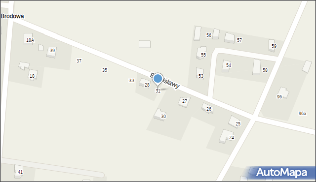 Bronisławy, Bronisławy, 31, mapa Bronisławy