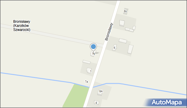 Bronisławy, Bronisławy, 7b, mapa Bronisławy