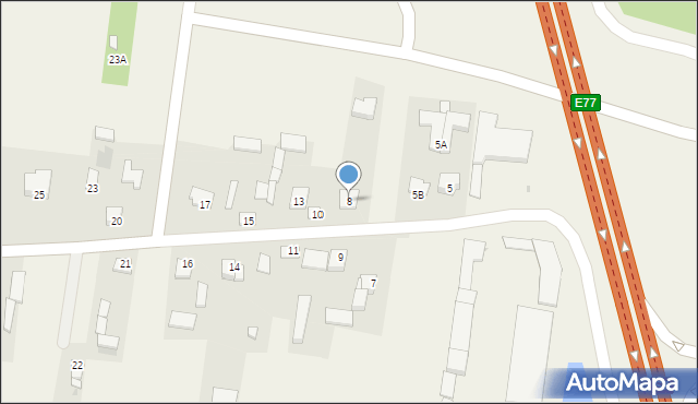 Broniszew, Broniszew, 8, mapa Broniszew