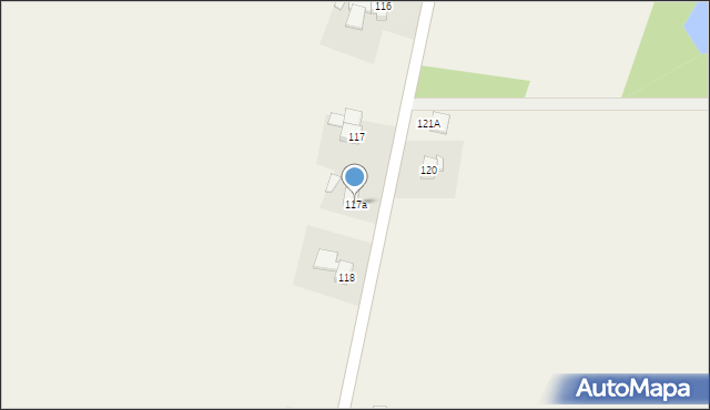 Broniszewice, Broniszewice, 117a, mapa Broniszewice