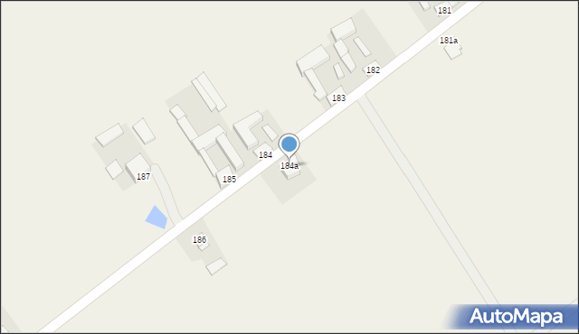 Broniszewice, Broniszewice, 184a, mapa Broniszewice