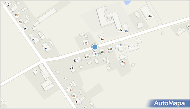 Broniszewice, Broniszewice, 43c, mapa Broniszewice