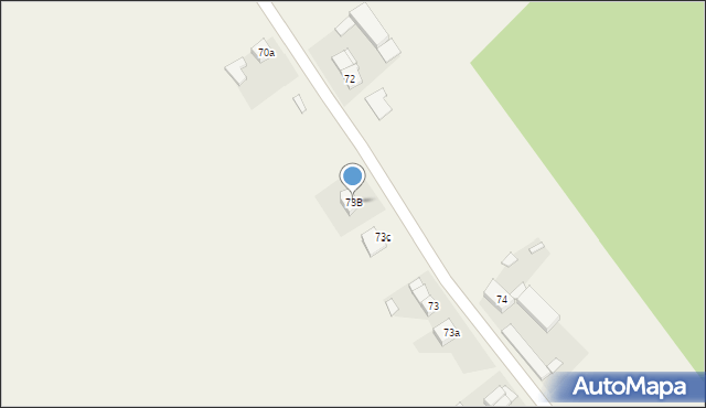 Broniszewice, Broniszewice, 73B, mapa Broniszewice