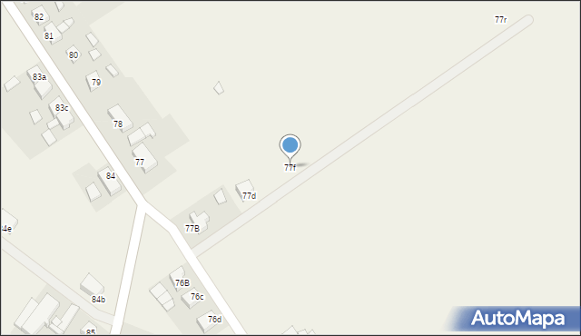 Broniszewice, Broniszewice, 77f, mapa Broniszewice