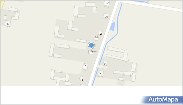 Broniszewo, Broniszewo, 12, mapa Broniszewo