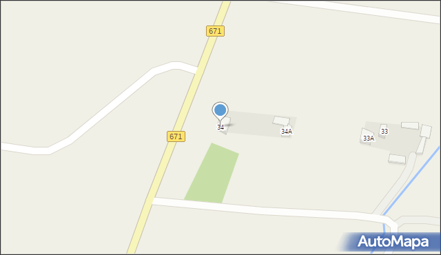 Broniszewo, Broniszewo, 34, mapa Broniszewo