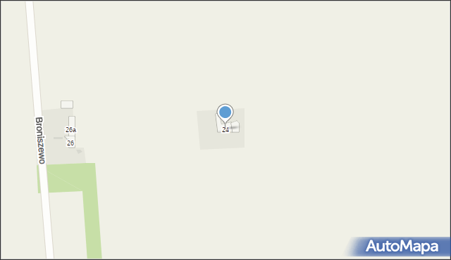 Broniszewo, Broniszewo, 24, mapa Broniszewo