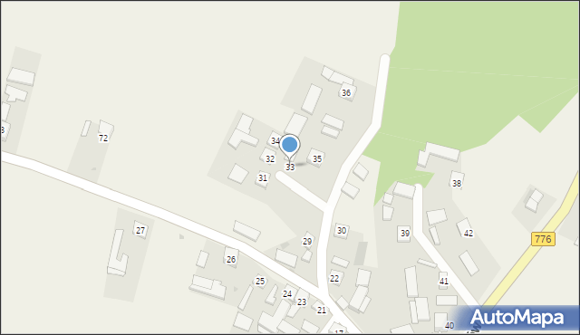 Broniszów, Broniszów, 33, mapa Broniszów