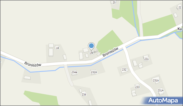 Broniszów, Broniszów, 19, mapa Broniszów