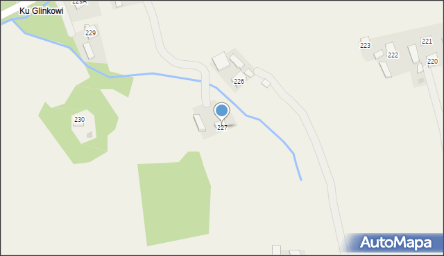 Broniszów, Broniszów, 227, mapa Broniszów