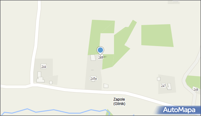 Broniszów, Broniszów, 245, mapa Broniszów
