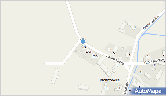 Broniszowice, Broniszowice, 20/4b, mapa Broniszowice