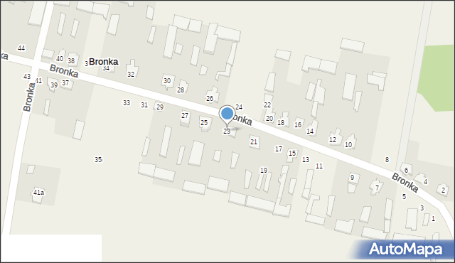 Bronka, Bronka, 23, mapa Bronka