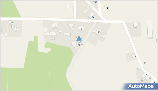 Bronków, Bronków, 5B, mapa Bronków