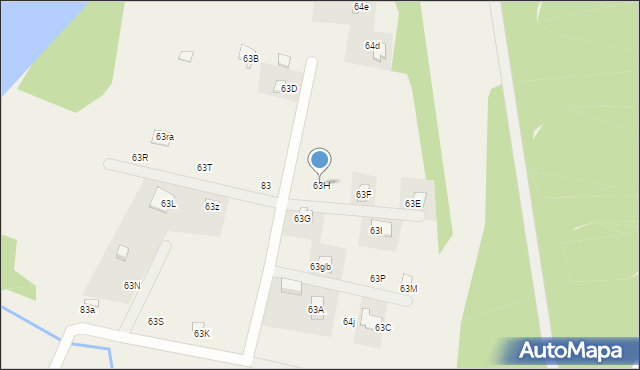 Bronków, Bronków, 63H, mapa Bronków