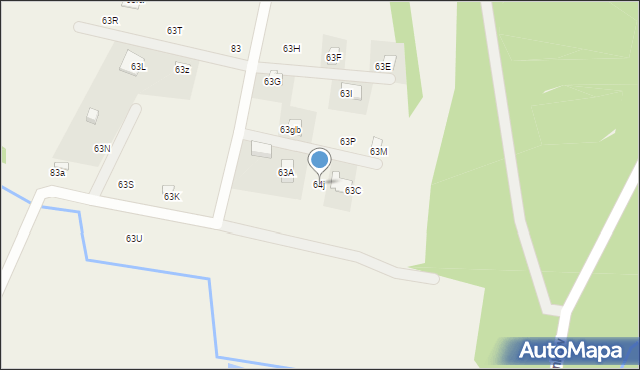 Bronków, Bronków, 64j, mapa Bronków
