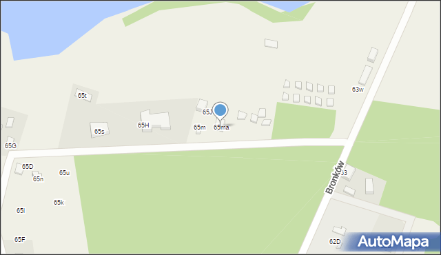 Bronków, Bronków, 65ma, mapa Bronków