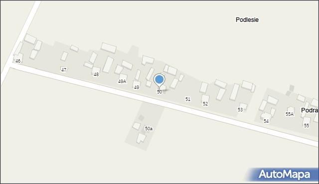 Bronkowice, Bronkowice, 50, mapa Bronkowice