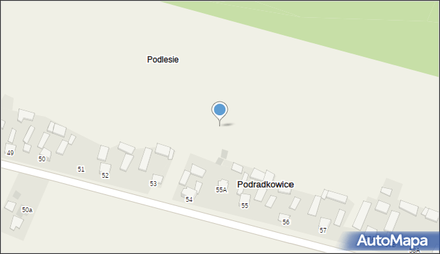 Bronkowice, Bronkowice, 54a, mapa Bronkowice