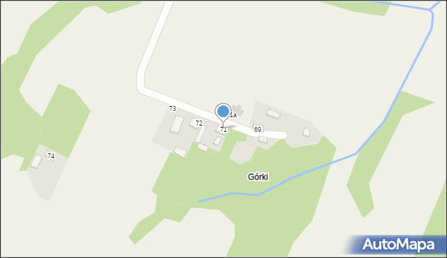 Bronkowice, Bronkowice, 71, mapa Bronkowice