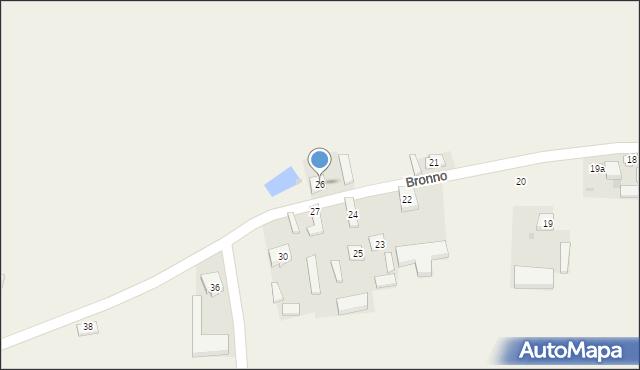 Bronno, Bronno, 26, mapa Bronno