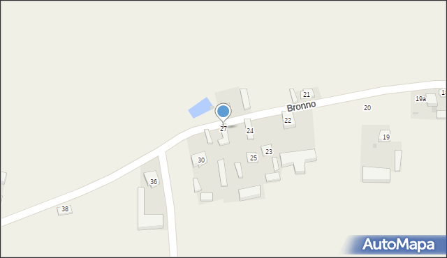 Bronno, Bronno, 27, mapa Bronno