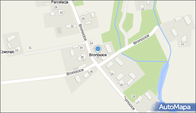 Bronocice, Bronocice, 23, mapa Bronocice