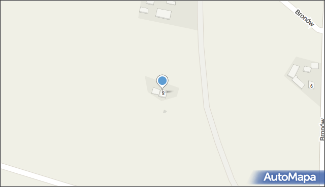 Bronów, Bronów, 8, mapa Bronów