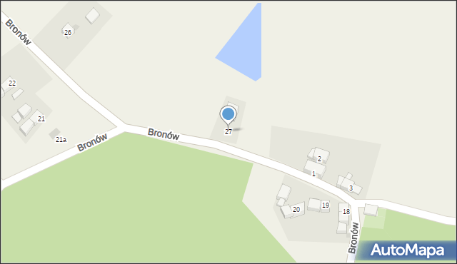 Bronów, Bronów, 27, mapa Bronów