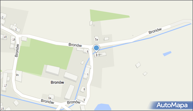 Bronów, Bronów, 6, mapa Bronów