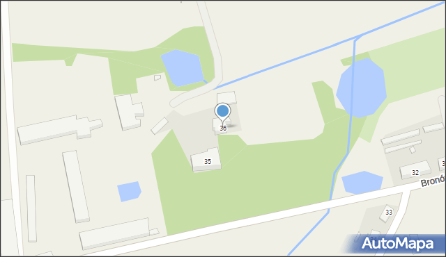 Bronów, Bronów, 36, mapa Bronów