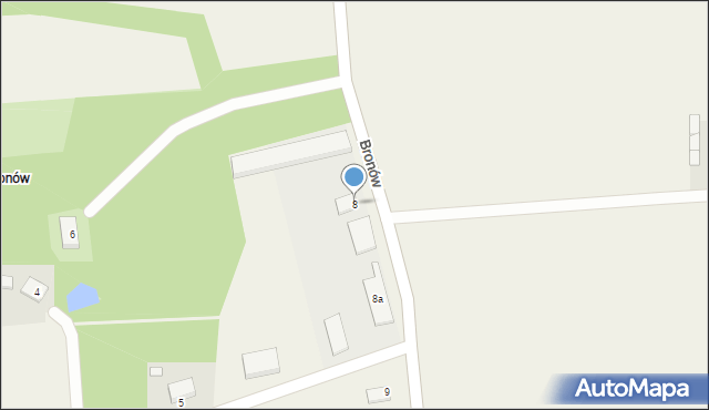 Bronów, Bronów, 8, mapa Bronów