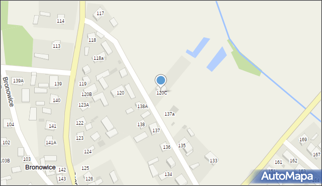 Bronowice, Bronowice, 120C, mapa Bronowice