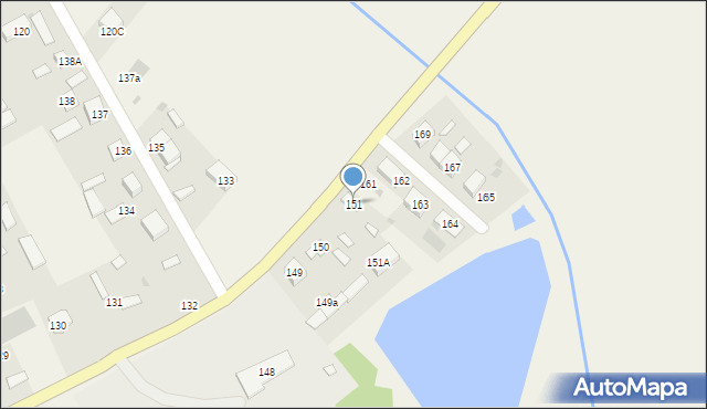 Bronowice, Bronowice, 151, mapa Bronowice