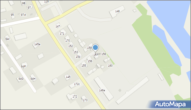 Bronowice, Bronowice, 157, mapa Bronowice